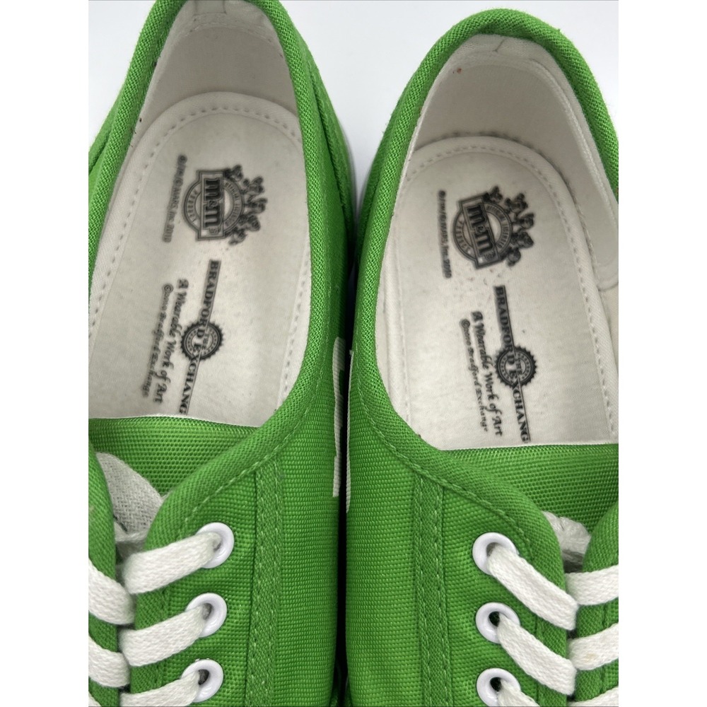 The Bradford Exchange Green M&M Miss Green Tennis Shoes W/ Charms Womens Sz 8 - Picture 6 of 9